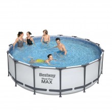 Каркасный круглый бассейн Bestway 457x122 см с фильтром и аксессуарами, арт. 56438/56100
