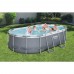 Каркасный овальный бассейн Bestway Power Steel 427x250x100 см с фильтром и лестницей, арт. 56620
