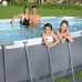 Каркасный овальный бассейн Bestway Power Steel 427x250x100 см с фильтром и лестницей, арт. 56620