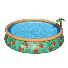 Надувной круглый бассейн Bestway Paradise Palms 457x84 см с фильтром, арт. 57416