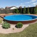 Морозоустойчивый круглый бассейн Лагуна 549х125 см, арт. ТМ240/54911 (расцветка темный шоколад)