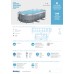 Каркасный овальный бассейн Bestway Power Steel 427x250x100 см с фильтром и лестницей, арт. 56620