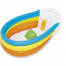Надувной детский бассейн Bestway Squeaky Clean, с термометром-игрушкой 76х48х33 см, арт. 51134