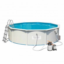 Морозоустойчивый круглый бассейн Bestway Hydrium 460х120 см с песчаным фильтром и аксессуарами, арт. 56384