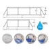 Каркасный прямоугольный бассейн Bestway Steel Pro 300x201x66 см, арт. 56404