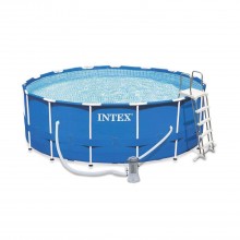 Каркасный круглый бассейн Intex Metal Frame 457x122 см с фильтром и аксессуарами, арт. 28242