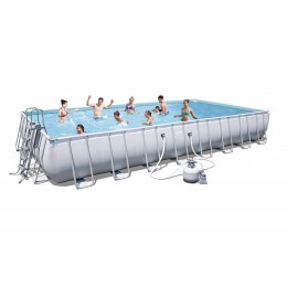 Прямоугольный каркасный бассейн Bestway 56623 956x488x132 см с песчаным фильтром и аксессуарами